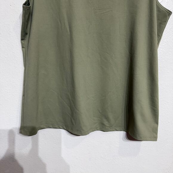 Chico's Green Sleeveless Fitted Cami Sz 2/L - Picture 4 of 12